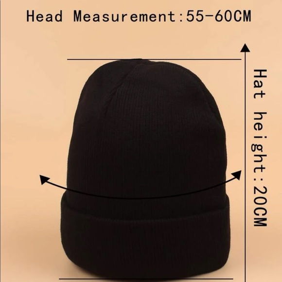 Minimalistic Black Brooklyn Twenty Beanie OS New - Picture 4 of 4